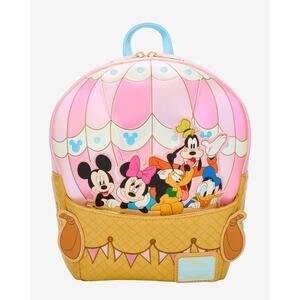 Loungefly Mickey & Friends Hot Air Balloon Backpack NWT
